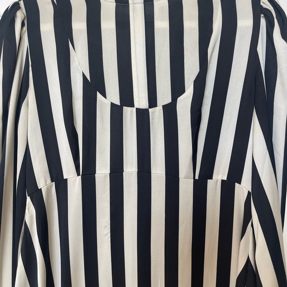 Making the Cut Black and White Striped Dress - Picture 2 of 7